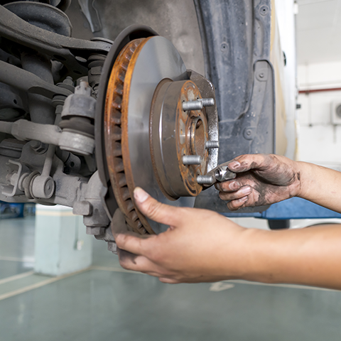 Brake disc and caliper